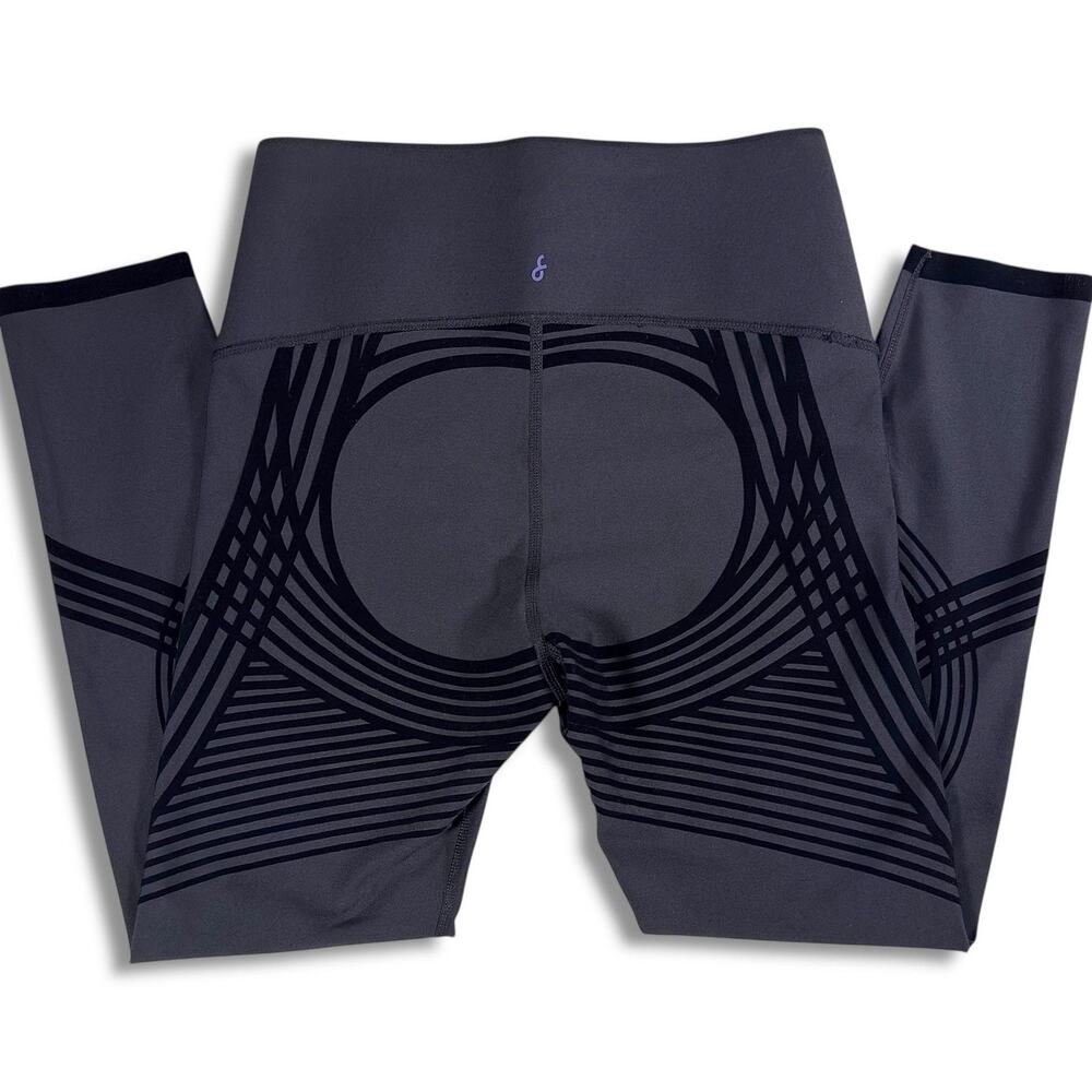 FANKA Body Sculpt 7/8 Leggings M Black High Rise Reversible Compression Yoga - Picture 7 of 14